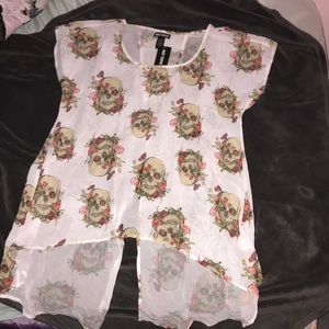 Skull and Roses Blouse